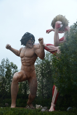 Illustration for article titled Attack On Titan Theme Park Built Life-Sized Titans And They're HUNGRY